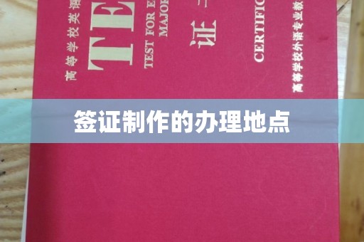 焉耆签证制作的办理地点