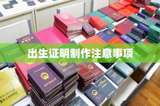 焉耆出生证明制作注意事项