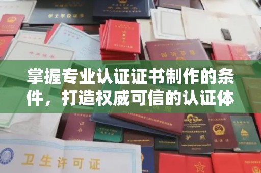 焉耆掌握专业认证证书制作的条件，打造权威可信的认证体系