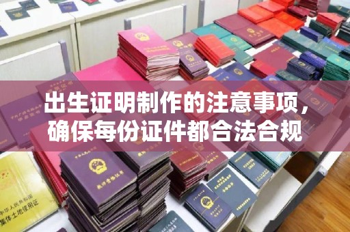 焉耆出生证明制作的注意事项，确保每份证件都合法合规