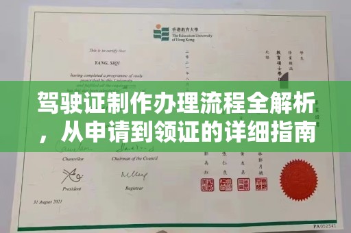 焉耆驾驶证制作办理流程全解析，从申请到领证的详细指南
